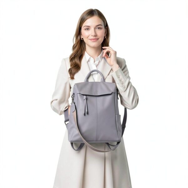 VX VONXURY Zaino Donna Antifurto con Tracolla Staccabile, Borsa a-5