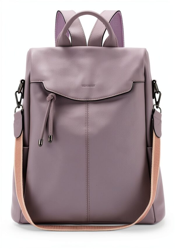VX VONXURY Zaino Donna Antifurto con Tracolla Staccabile, Borsa a-0