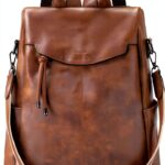 VX VONXURY Zaino Donna Antifurto con Tracolla Staccabile, Borsa a-0